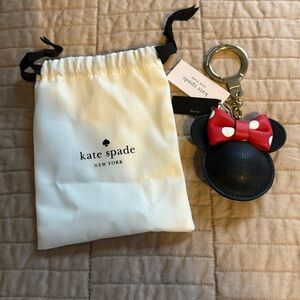 ♠️Kate Spade NY Disney Mickey Mouse Keychain New With Tags and Bag